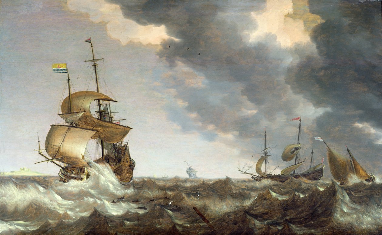 Tempestade no mar de Bonaventura Peeters