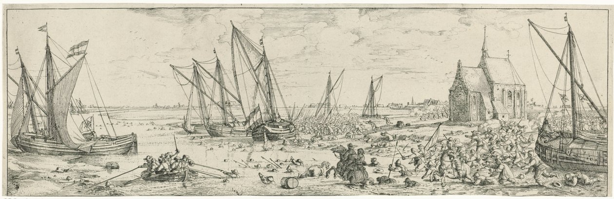 Falha no ataque a Fort Kallo, 1638 de Bonaventura Peeters (I)