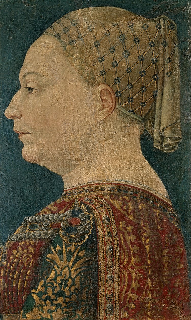 Retrato de Bianca Maria Visconti (Settimo Pavese de Bonifacio (attr.) Bembo