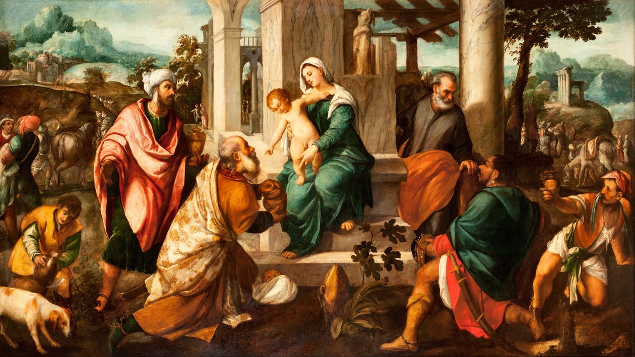 Adoração dos Magos de Bonifazio Veronese