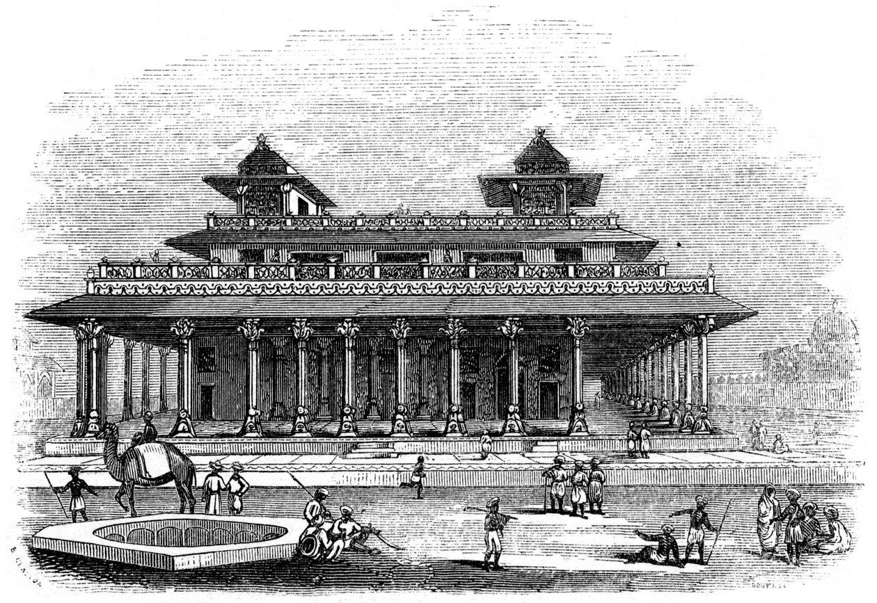 Palácio de Allahabad, Índia, 1847 de Bonner