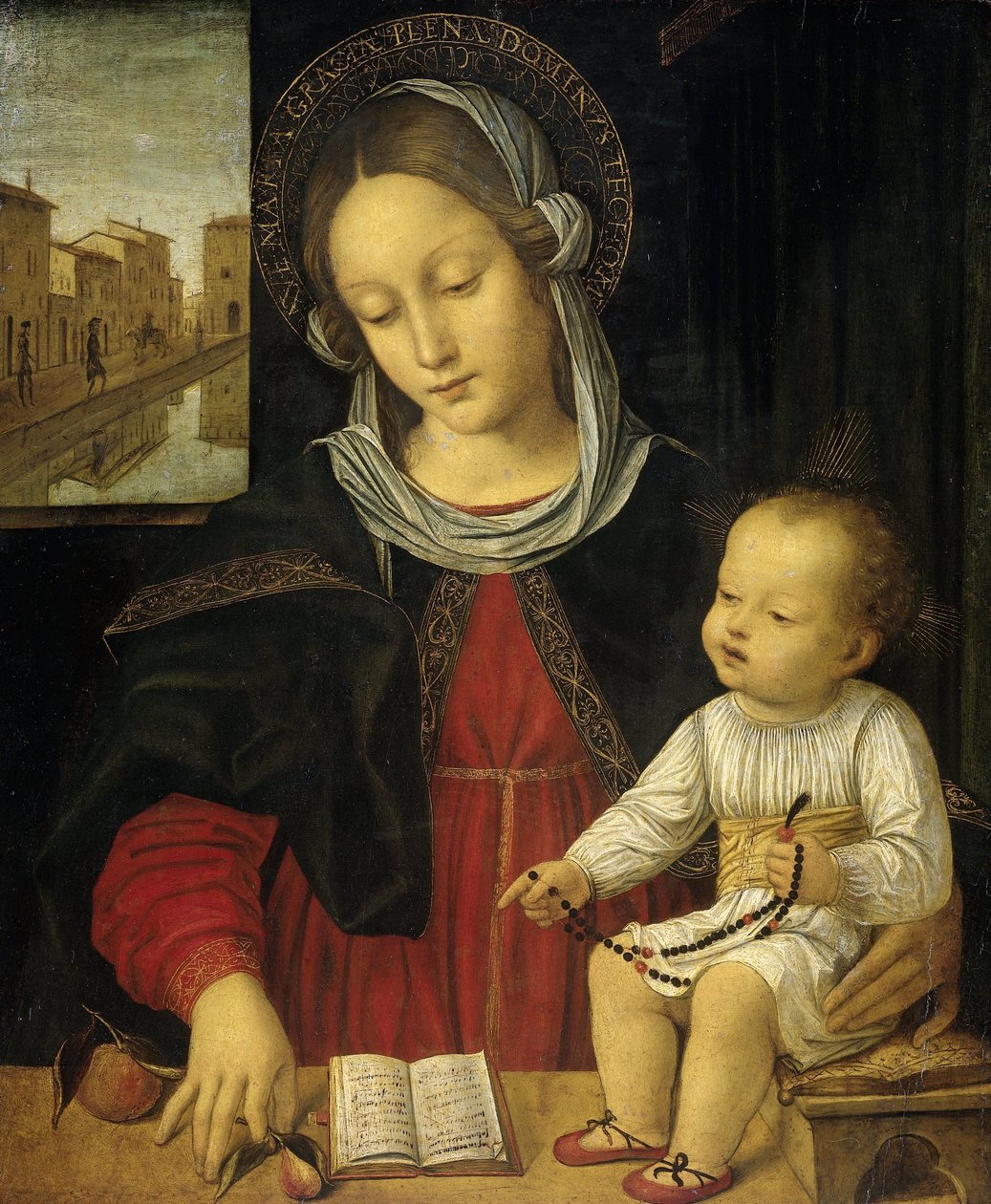 Madonna e criança de Borgognone
