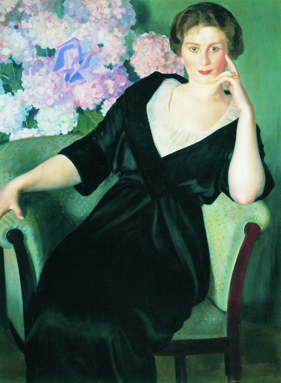 nPortrait de Renee Notgaft de Boris Mikhailovich Kustodiev