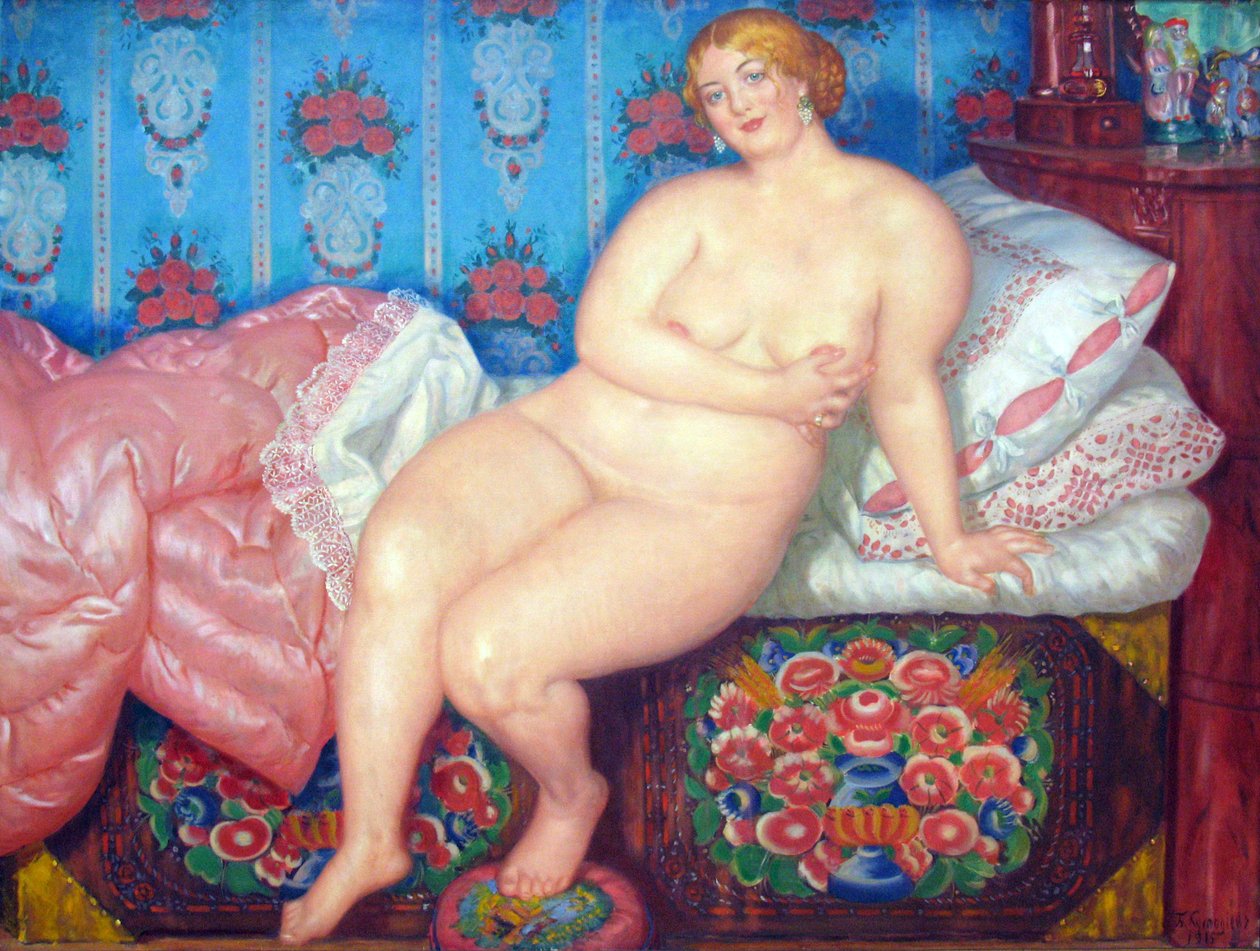 O beautynDeutsch: Die Schone, 1915n: 1915. n: 1915.. n de Boris Mikhailovich Kustodiev