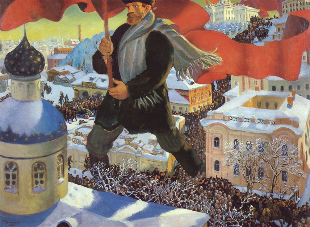 Bolchevique. de Boris Mikhailovich Kustodiev