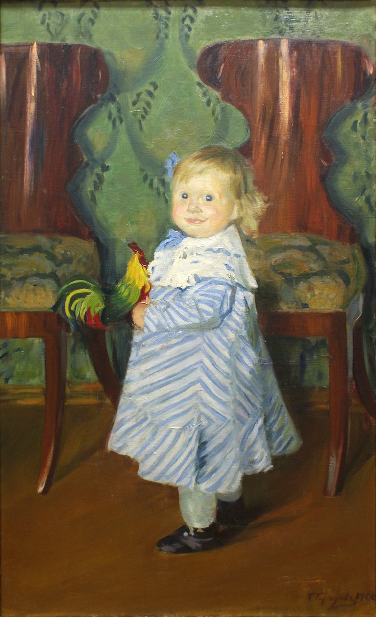 A filha dos artistas, Irina de Boris Mikhailovich Kustodiev