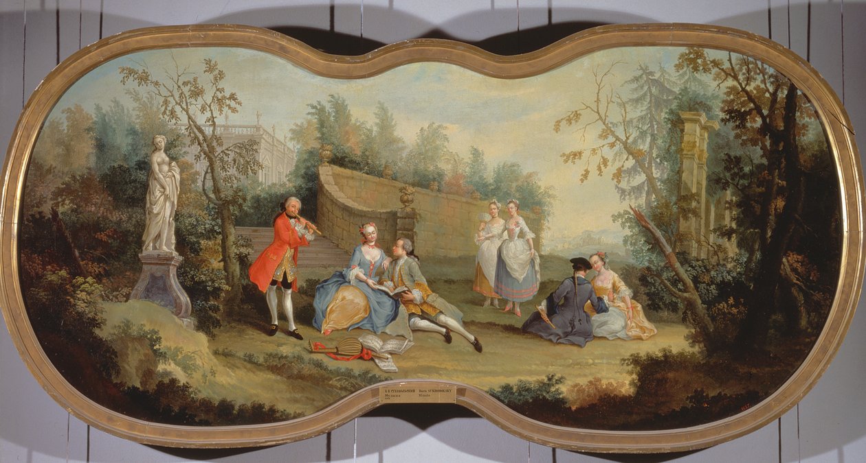 Música, 1754 de Boris Vasilievich Sukhodolsky