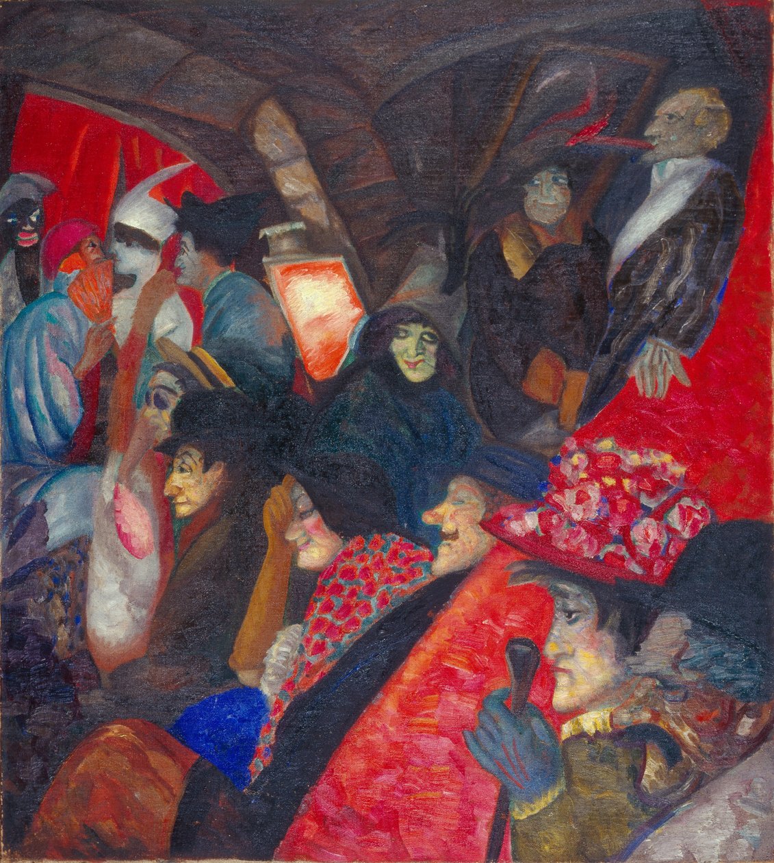 Gato preto do cabaré, 1913 de Boris Dmitrievich Grigoriev