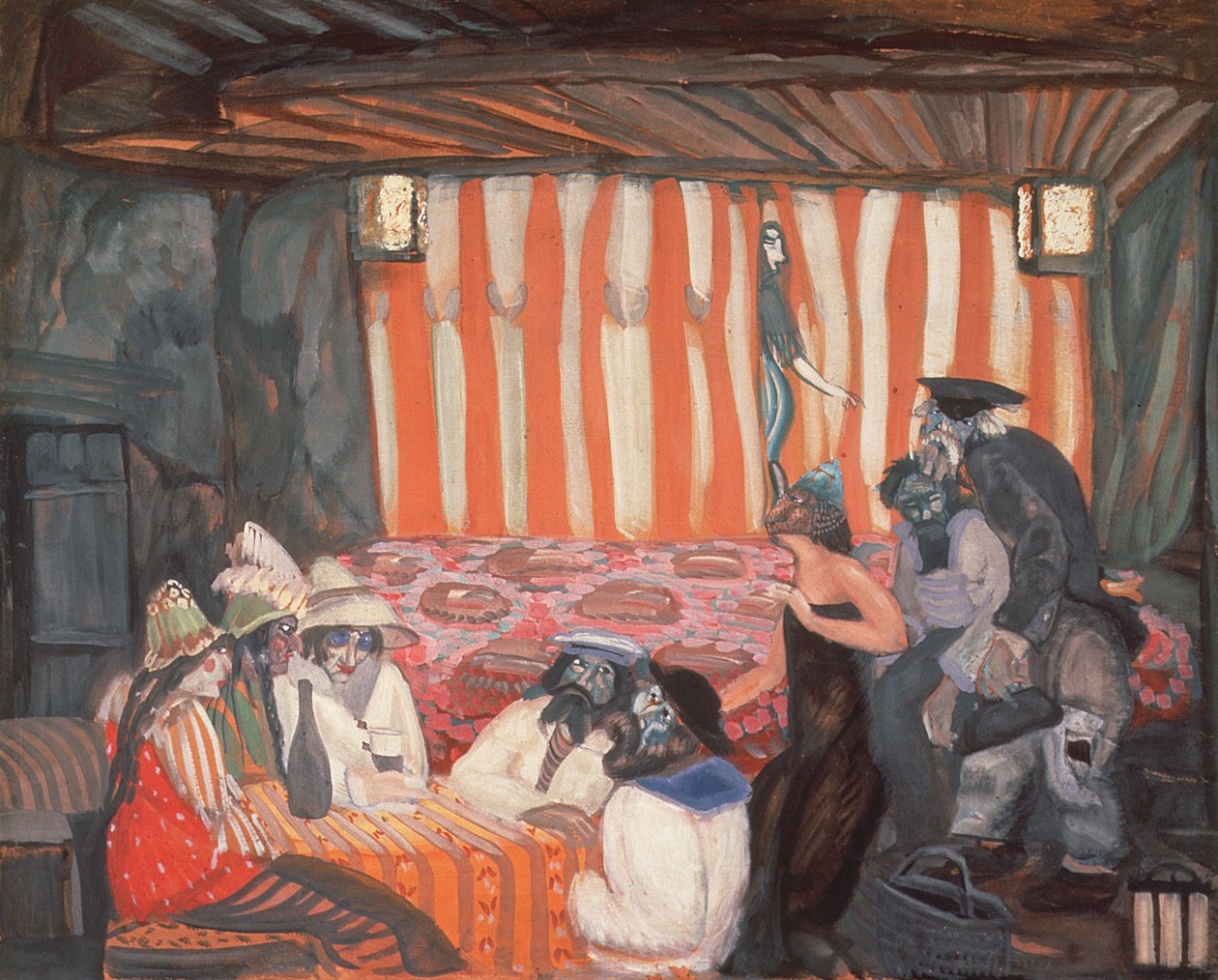 Cabaret 2, 1918 de Boris Dmitrievich Grigoriev