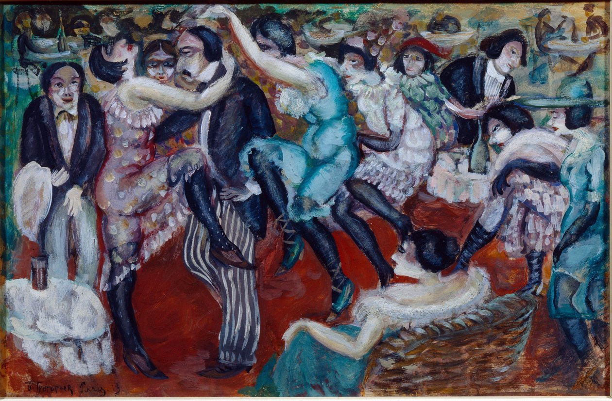 "Cafe chant" (Canto do Café) - Pintura de Boris Dmitrievich Grigoriev (1886-1939) de Boris Dmitrievich Grigoriev