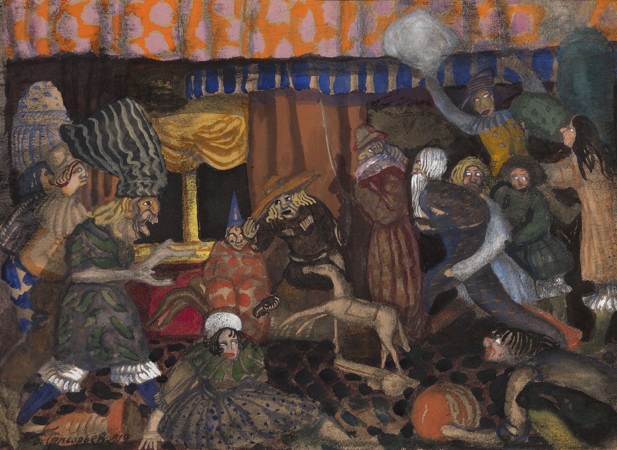 Baile de Máscaras para Crianças, 1912 de Boris Dmitrievich Grigoriev