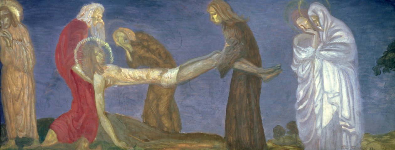 O Entombment, 1913 de Boris Dmitrievich Grigoriev