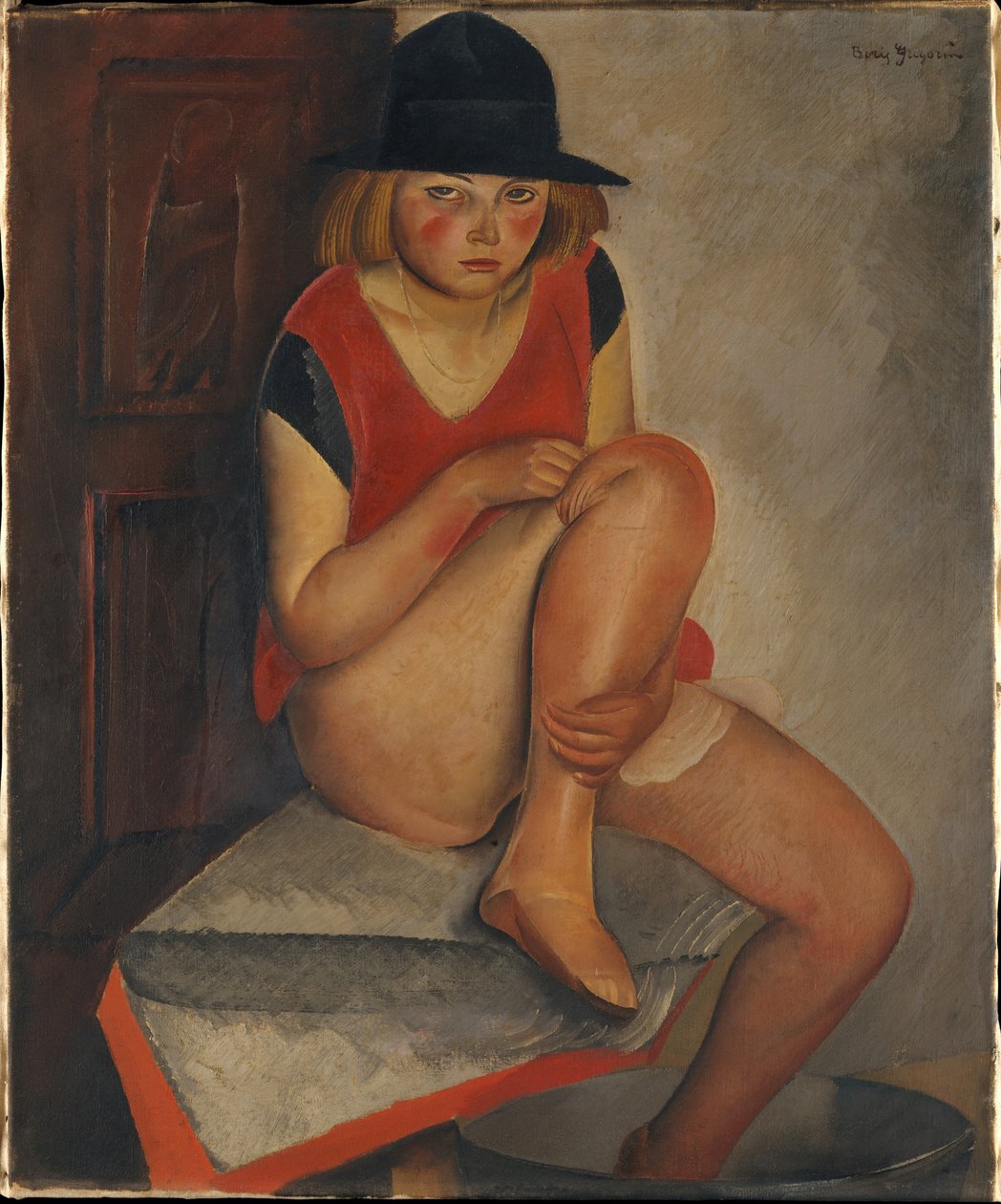 O Modelo, ca 1926 de Boris Dmitrievich Grigoriev