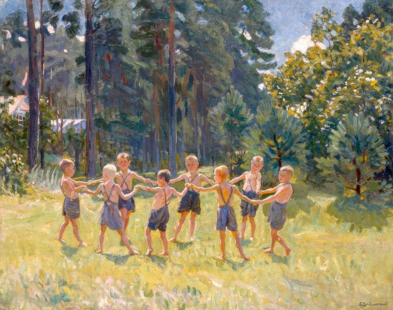 Anéis em uma clareira perto de um dacha de Boris Jeremejewitsch Wladimirski