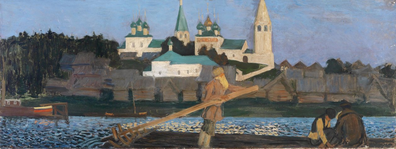No Volga, 1906 de Boris Mikhailovich Kustodiev