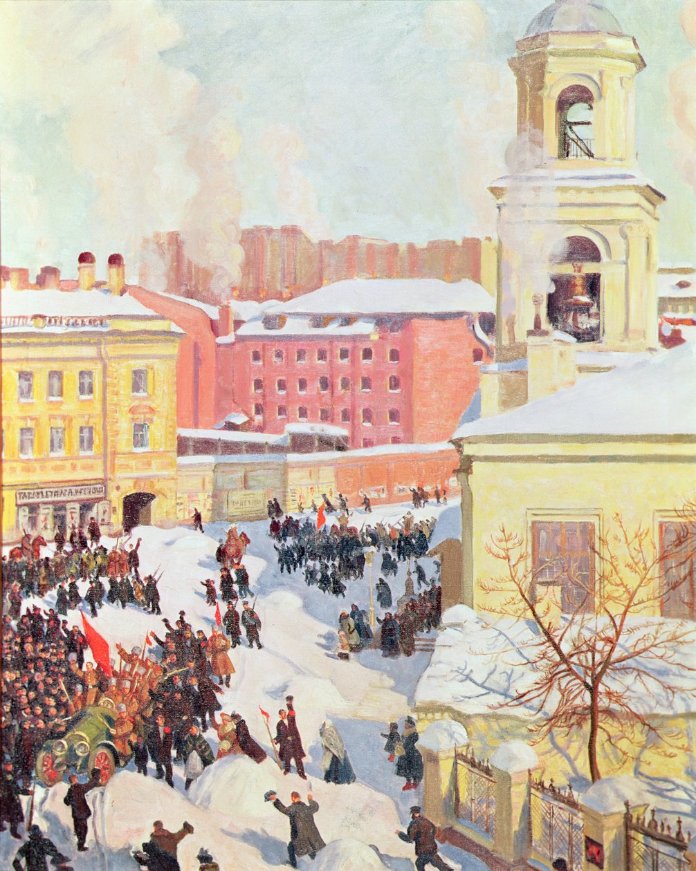 27 de fevereiro de 1917 de Boris Mikhailovich Kustodiev