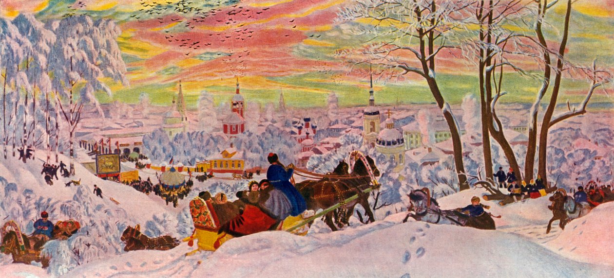 Shrove-Tide, 1916, 1939. de Boris Mikhailovich Kustodiev