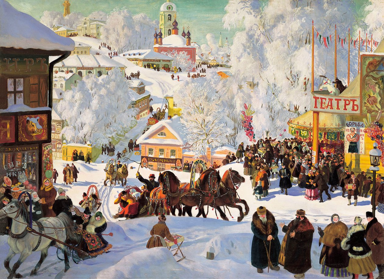 Entrudo, 1919. de Boris Mikhailovich Kustodiev