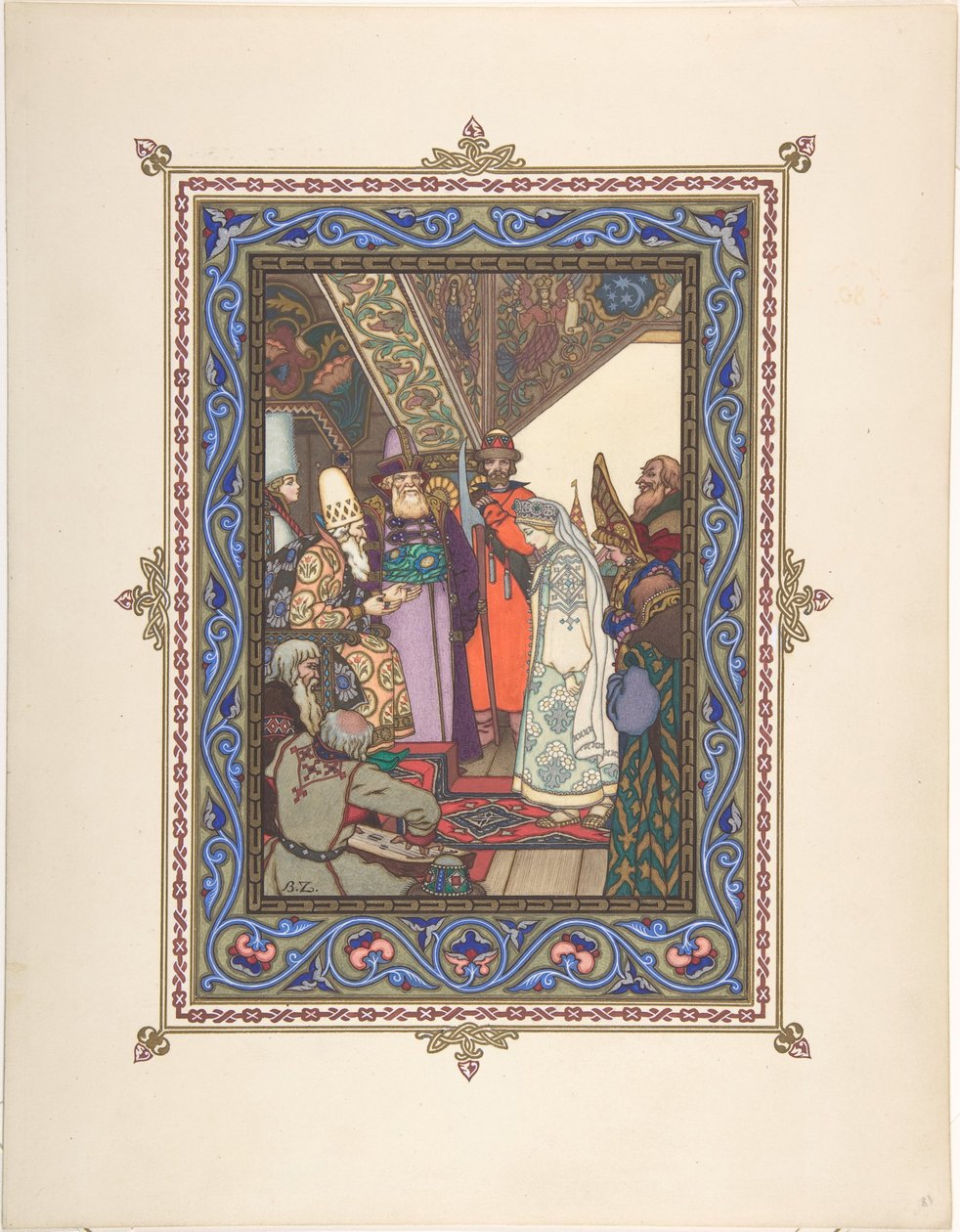 Ilustração para o conto de fadas Snegurochka, c. 1925 de Boris Vasilievich Zvorykin