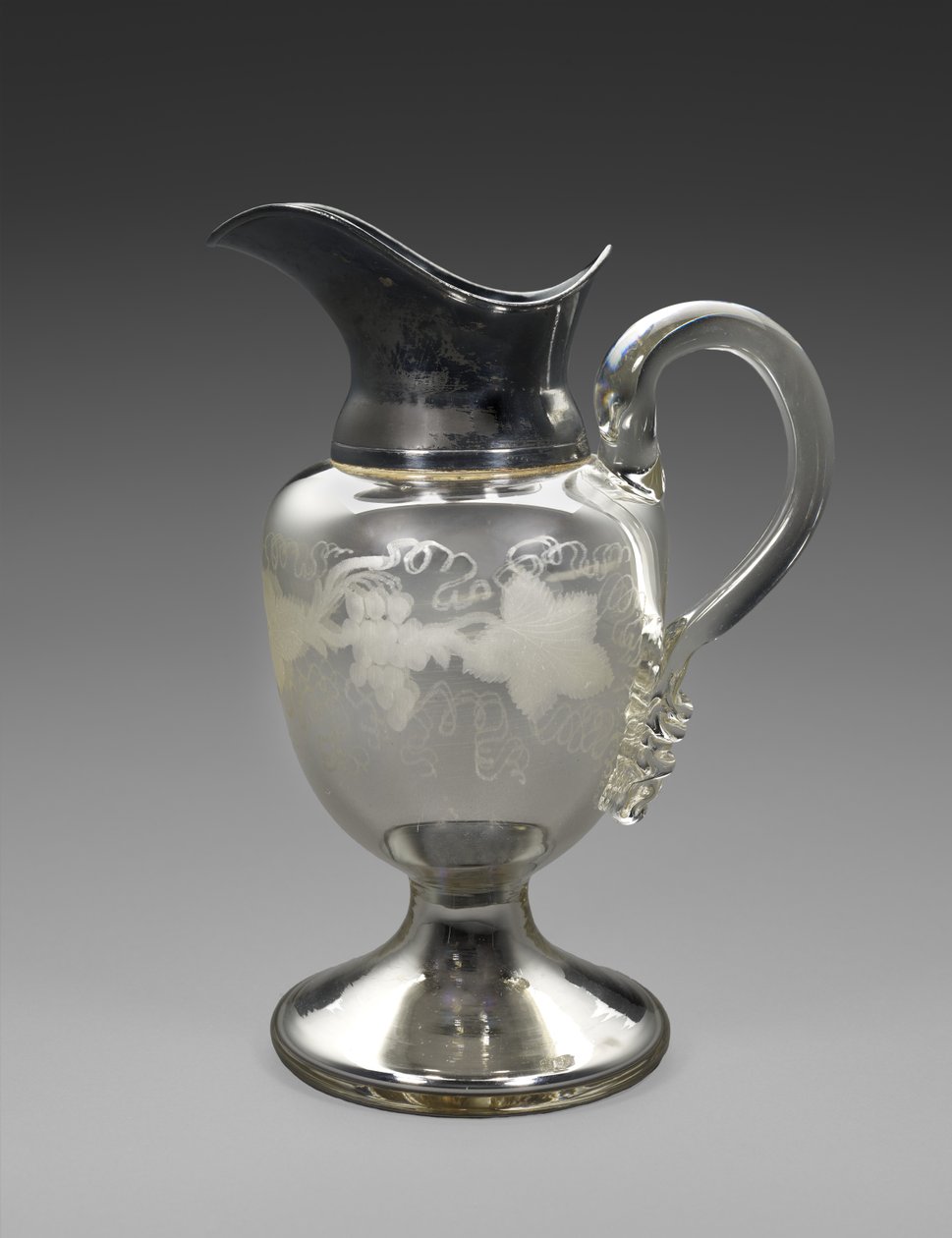 Jarra, c. 1865-1871 (vidro prateado, placa de prata, cortiça, papel) de Boston Silver Glass Company