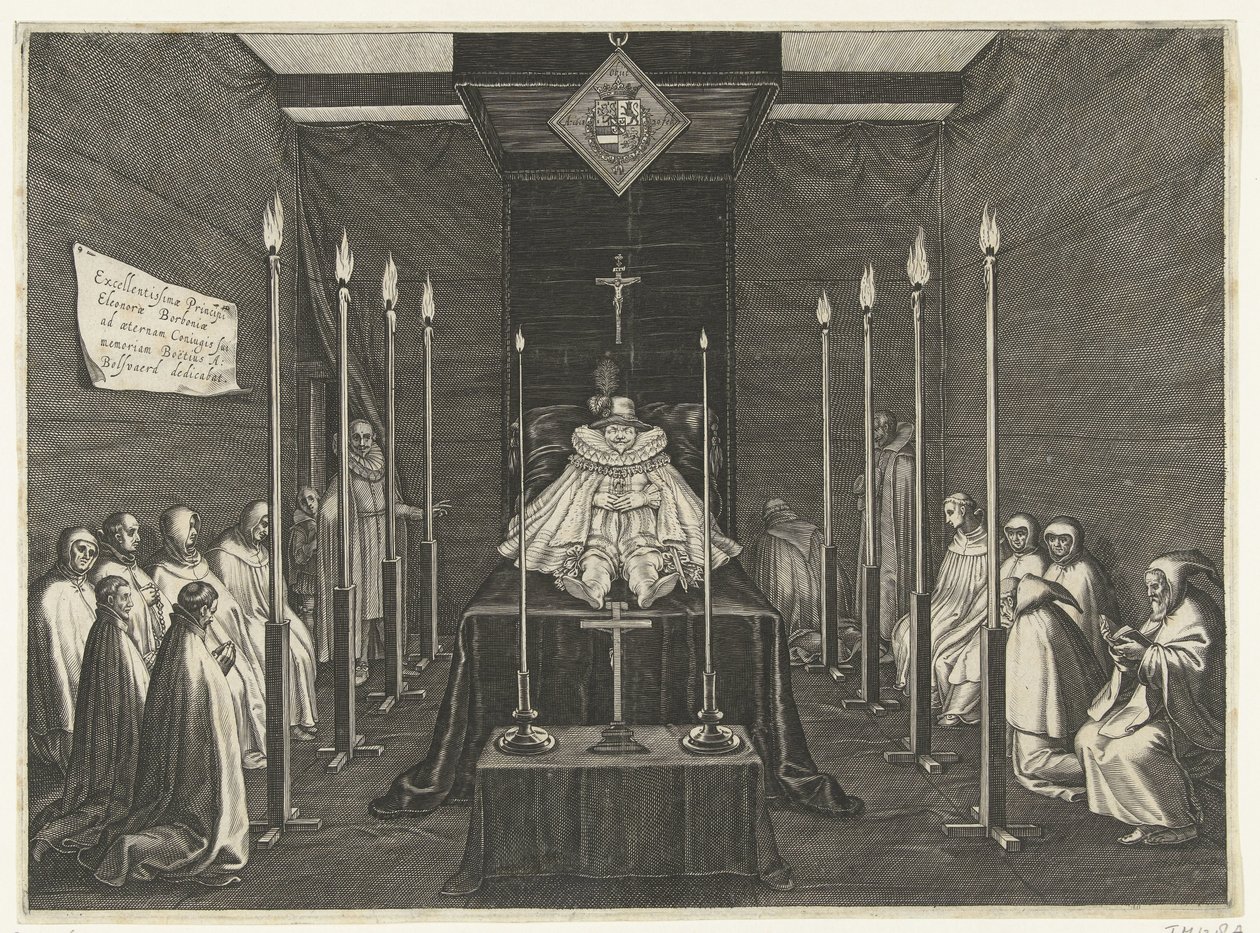 Cama majestosa do príncipe Philip William, 1618 de Boëtius Adamsz. Bolswert