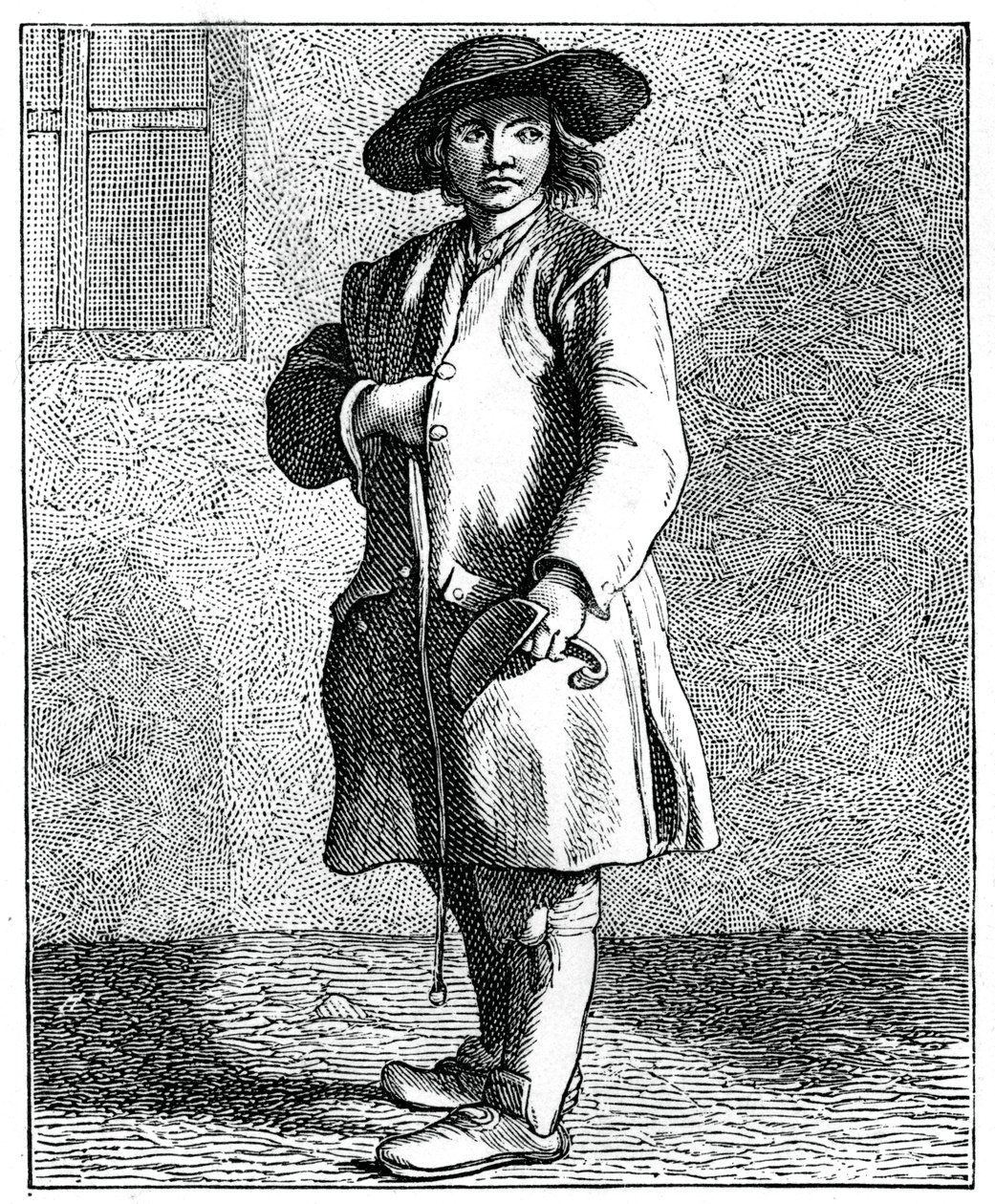 Uma limpeza de chaminé, 1737-1742. de Bouchardon