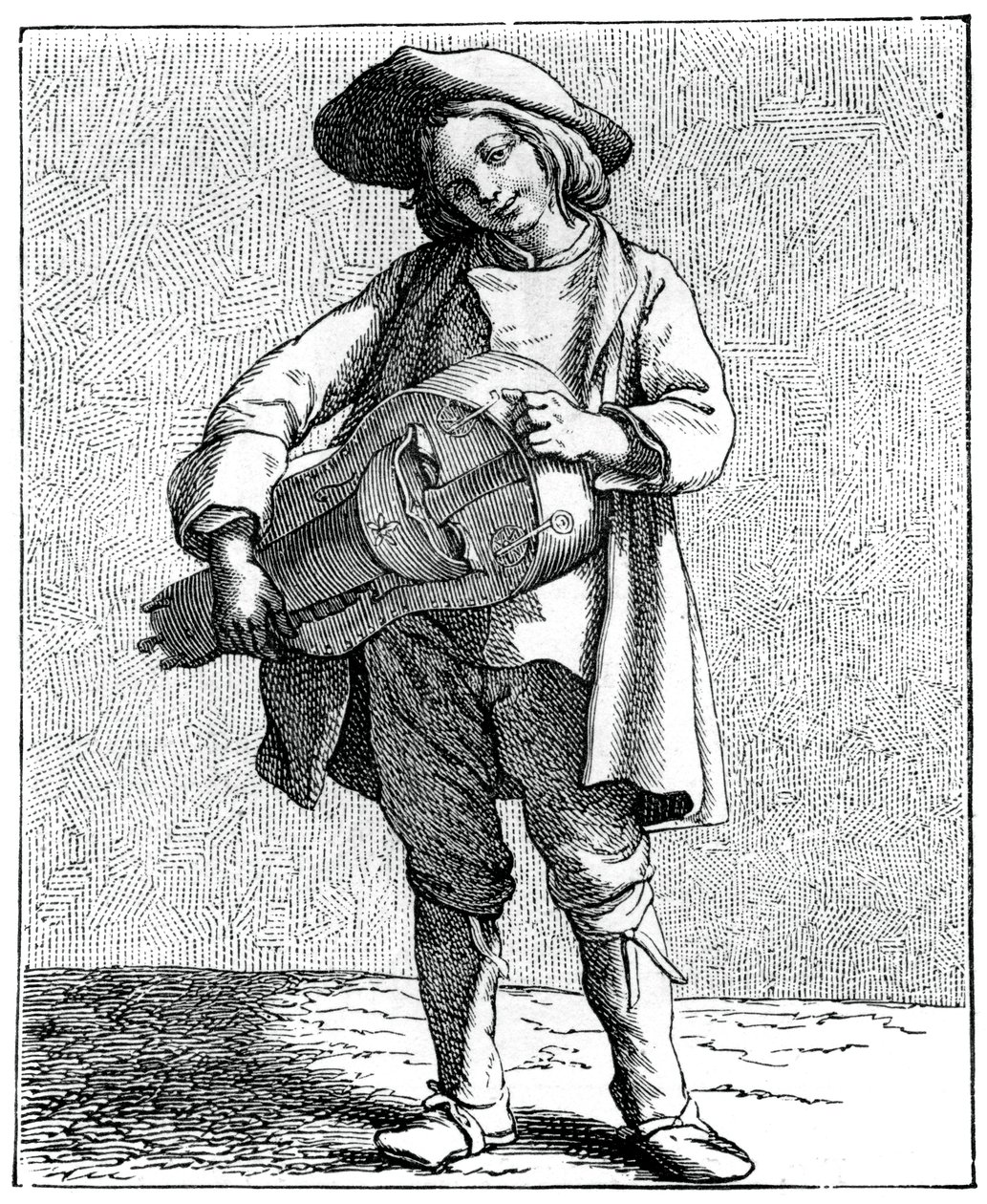 Um jogador arrogante, 1737-1742. de Bouchardon