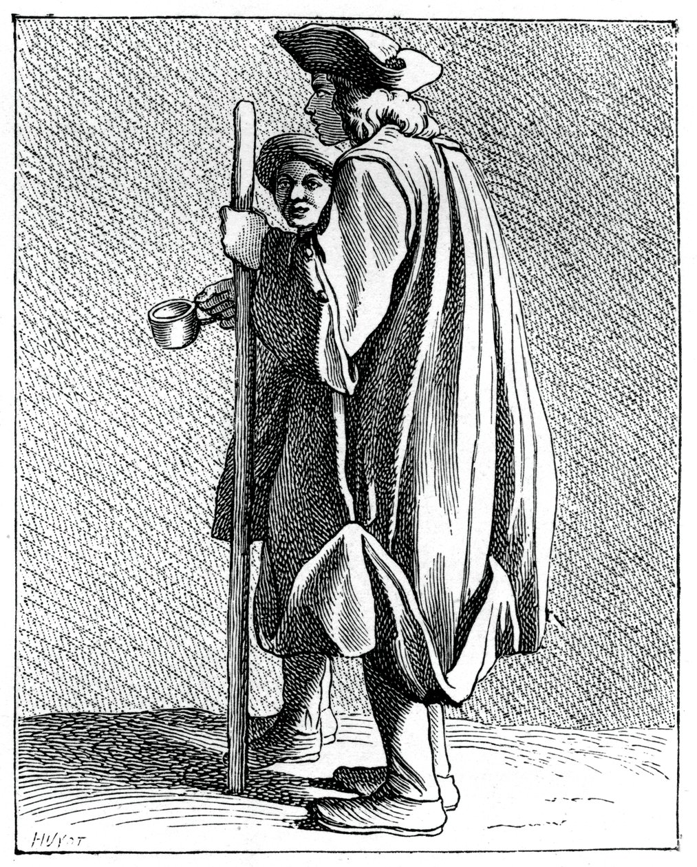 Homem cego de Quinze-Vingts, 1737-1742. de Bouchardon