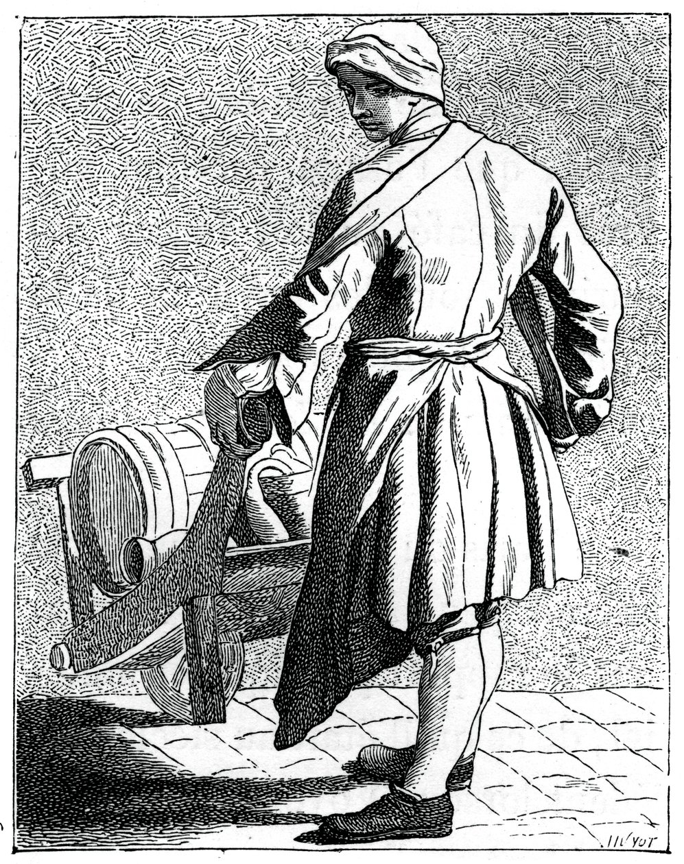 Fabricante de vinagre itinerante, 1737-1742. de Bouchardon