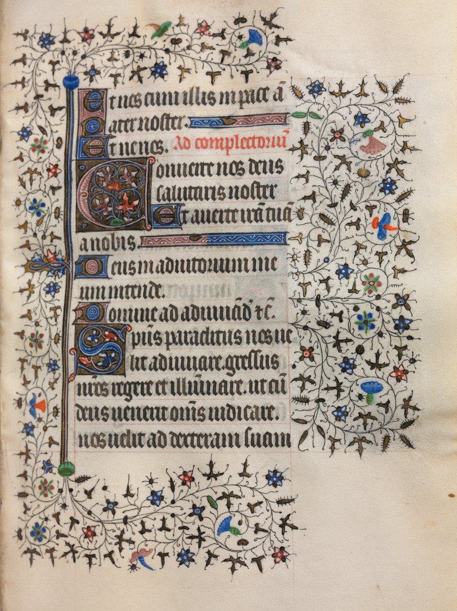 Livro de horas de uso de Paris: inicial decorada, c. 1420 de Boucicaut Master