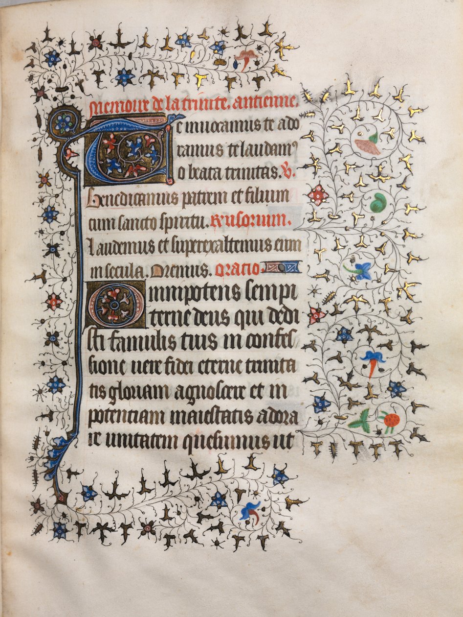 Livro de horas de uso de Paris: inicial decorada, c. 1420 de Boucicaut Master