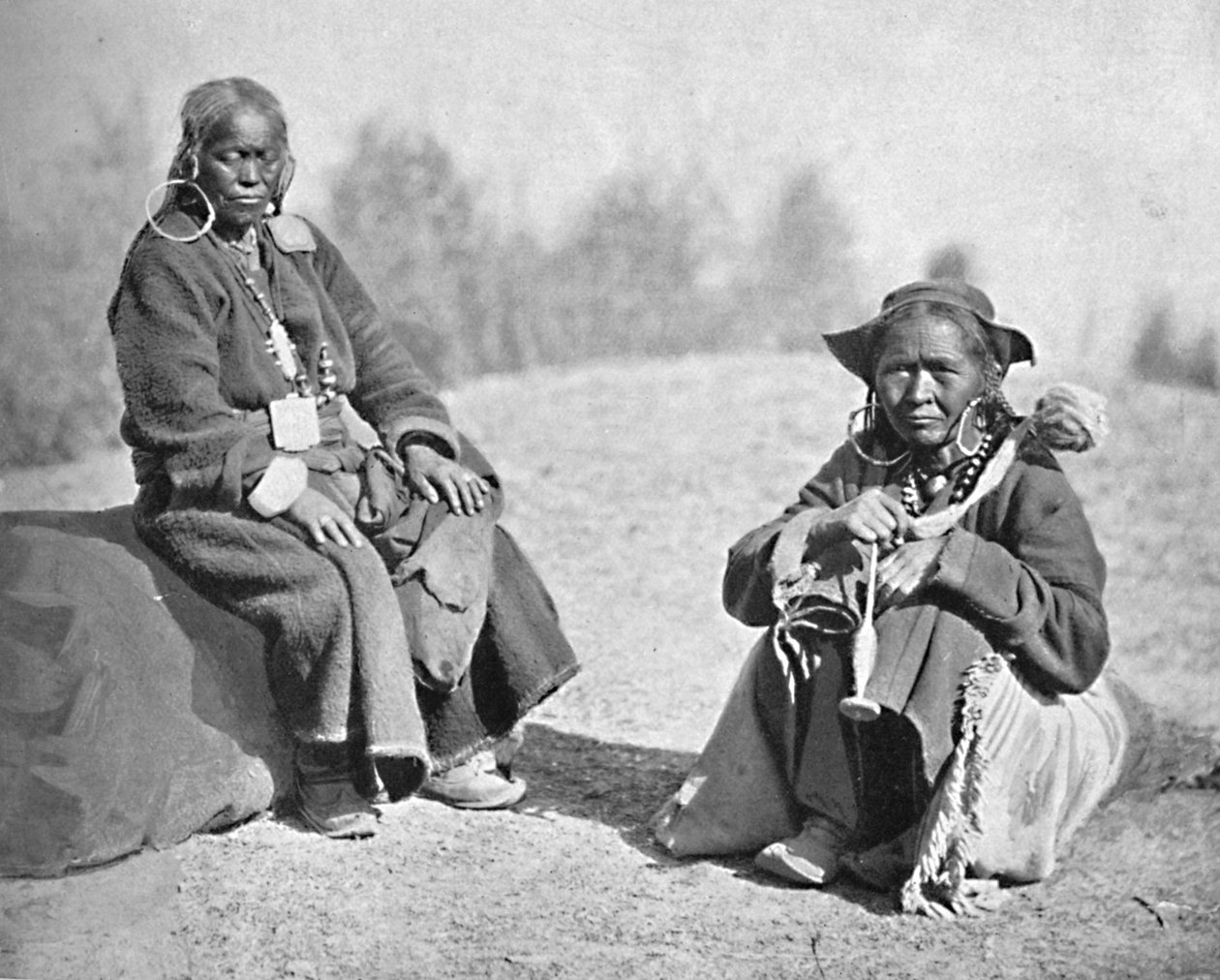 Mulheres Ladakhi de origem tibetana, 1902 de Bourne and Shepherd