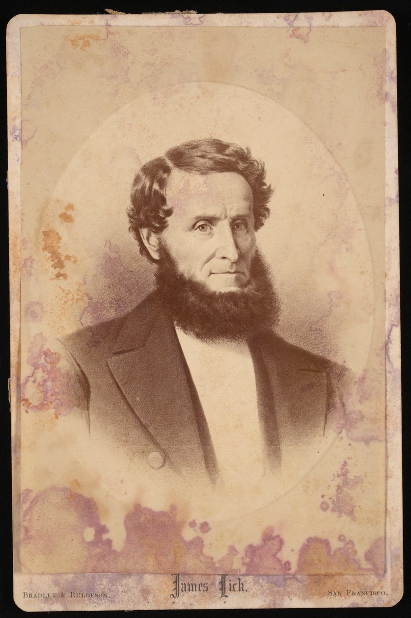 Retrato de James Lick 1796-1876, antes de 1876. de Bradley and Rulofson
