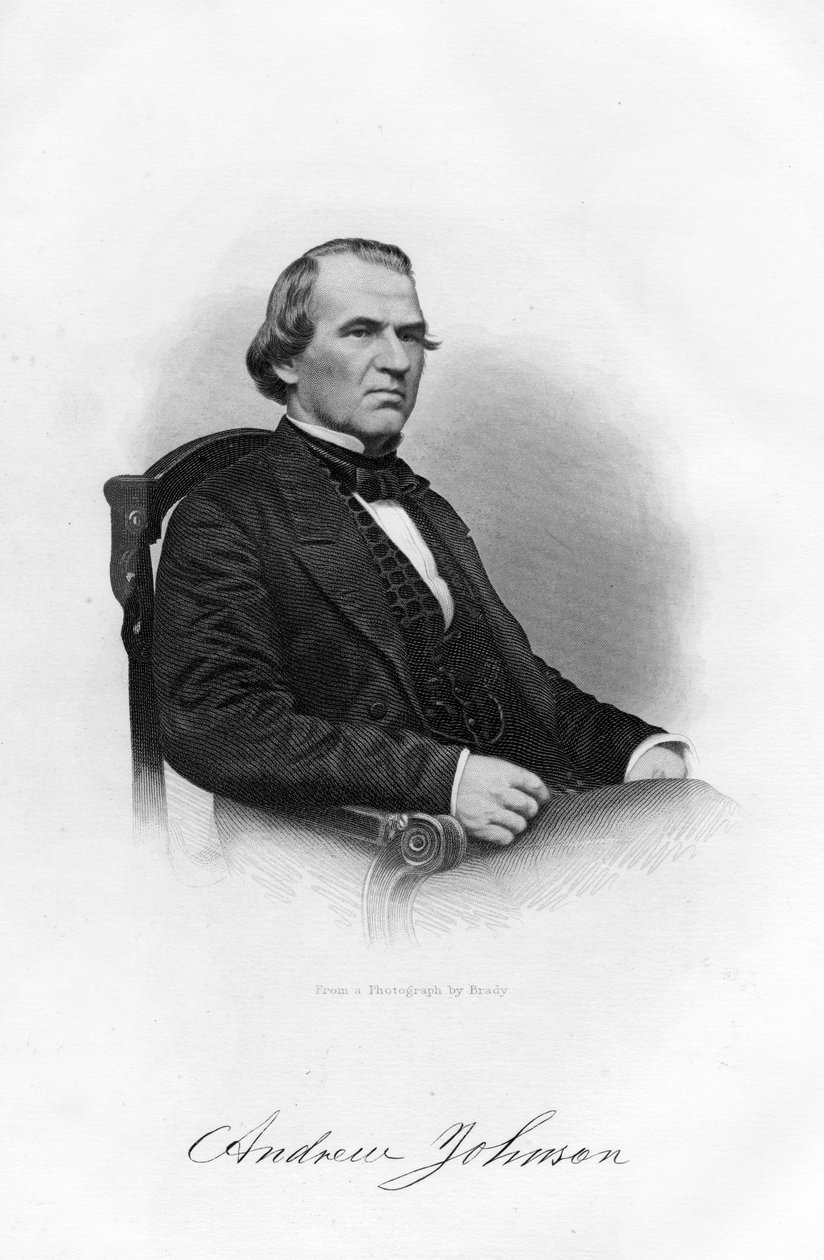 Andrew Johnson, 16º Presidente dos Estados Unidos, 1862-1867. de Brady