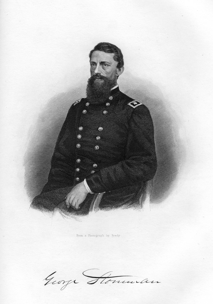 George Stoneman, general da cavalaria da União, 1862-1867. de Brady