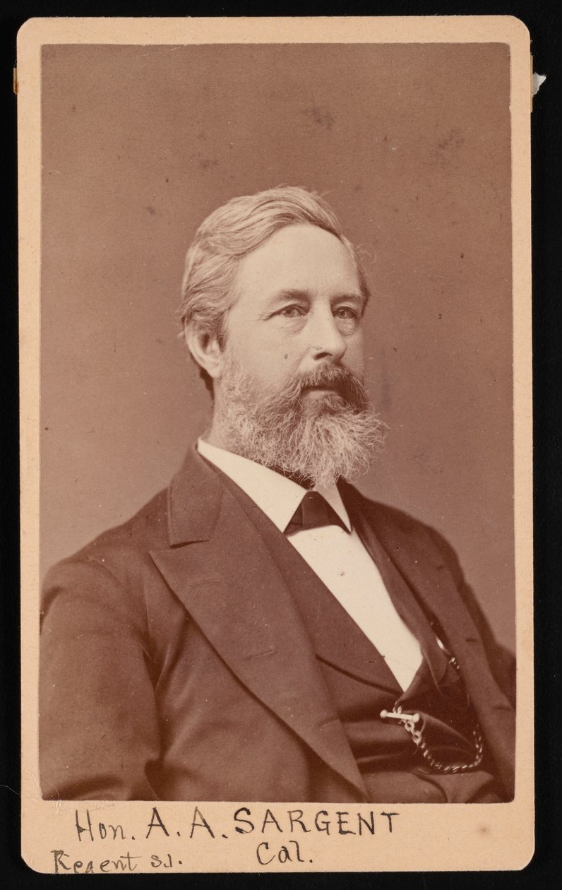 Retrato de Aaron Augustus Sargent 1827-1887, Antes de 1881. de Brady