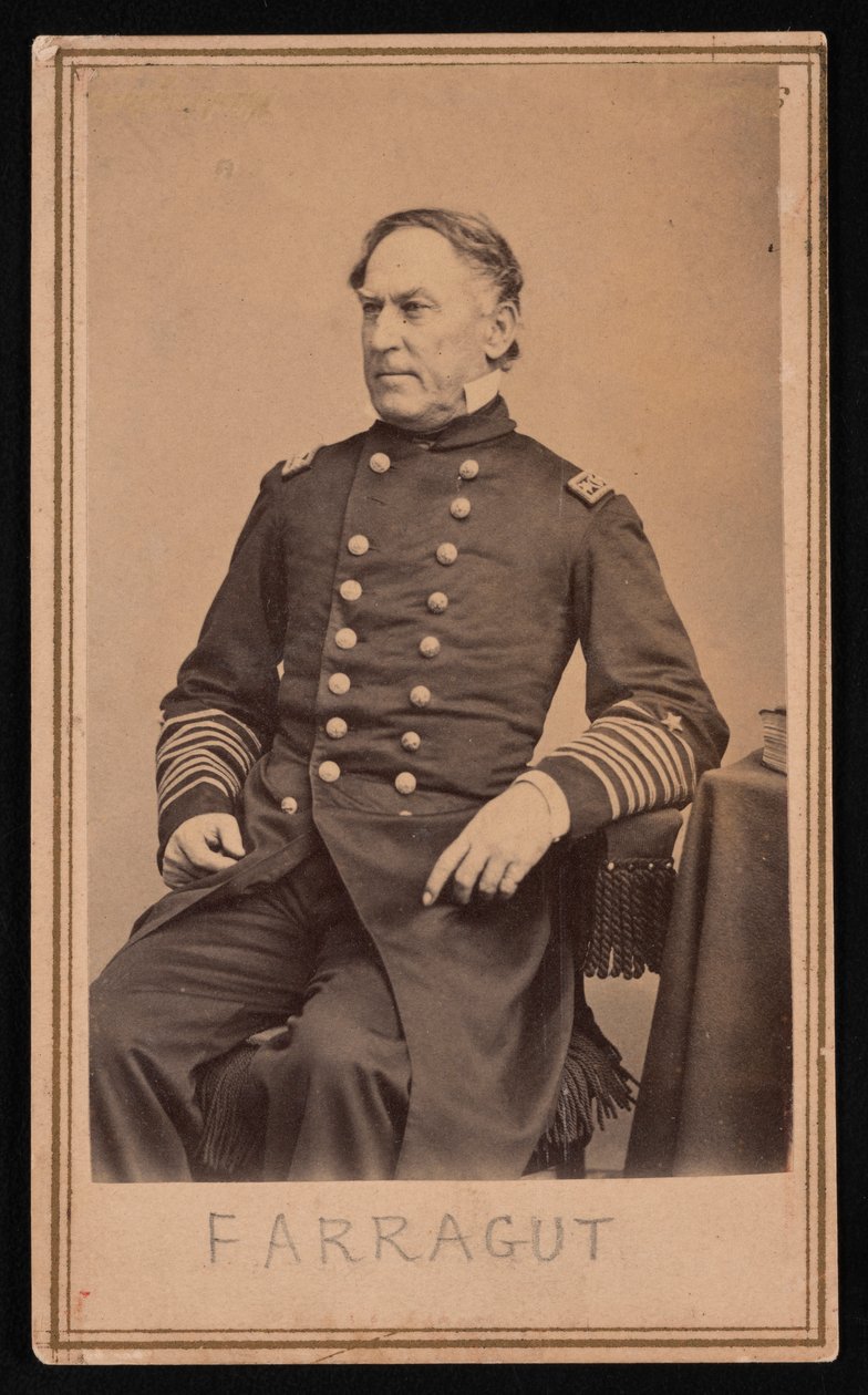 Retrato de David Glasgow Farragut 1801-1870, antes de 1870. de Brady