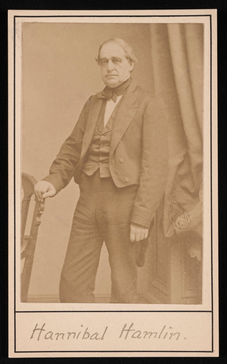 Retrato de Hannibal Hamlin 1809-1891, 1857. de Brady