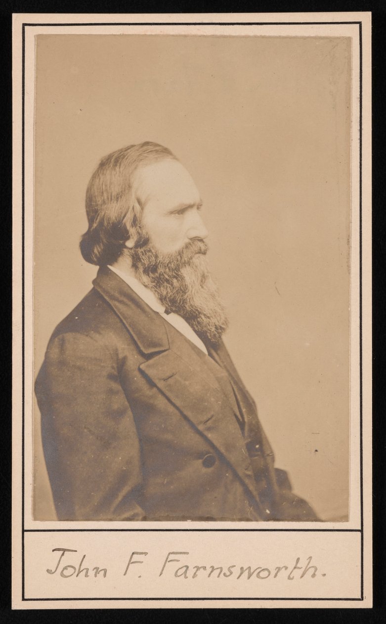 Retrato de John Franklin Farnsworth 1820-1897, antes de 1897. de Brady