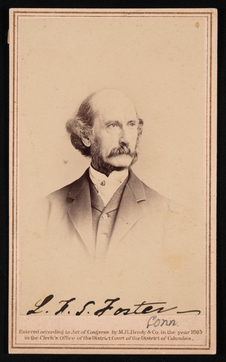 Retrato de LaFayette Sabine Foster 1806-1880, antes de 1869. de Brady