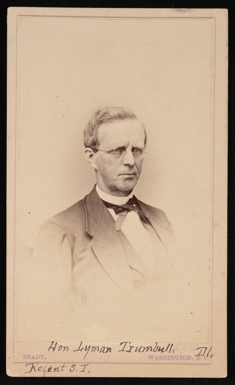 Retrato de Lyman Trumbull 1813-1896, entre 1862 e 1869. de Brady
