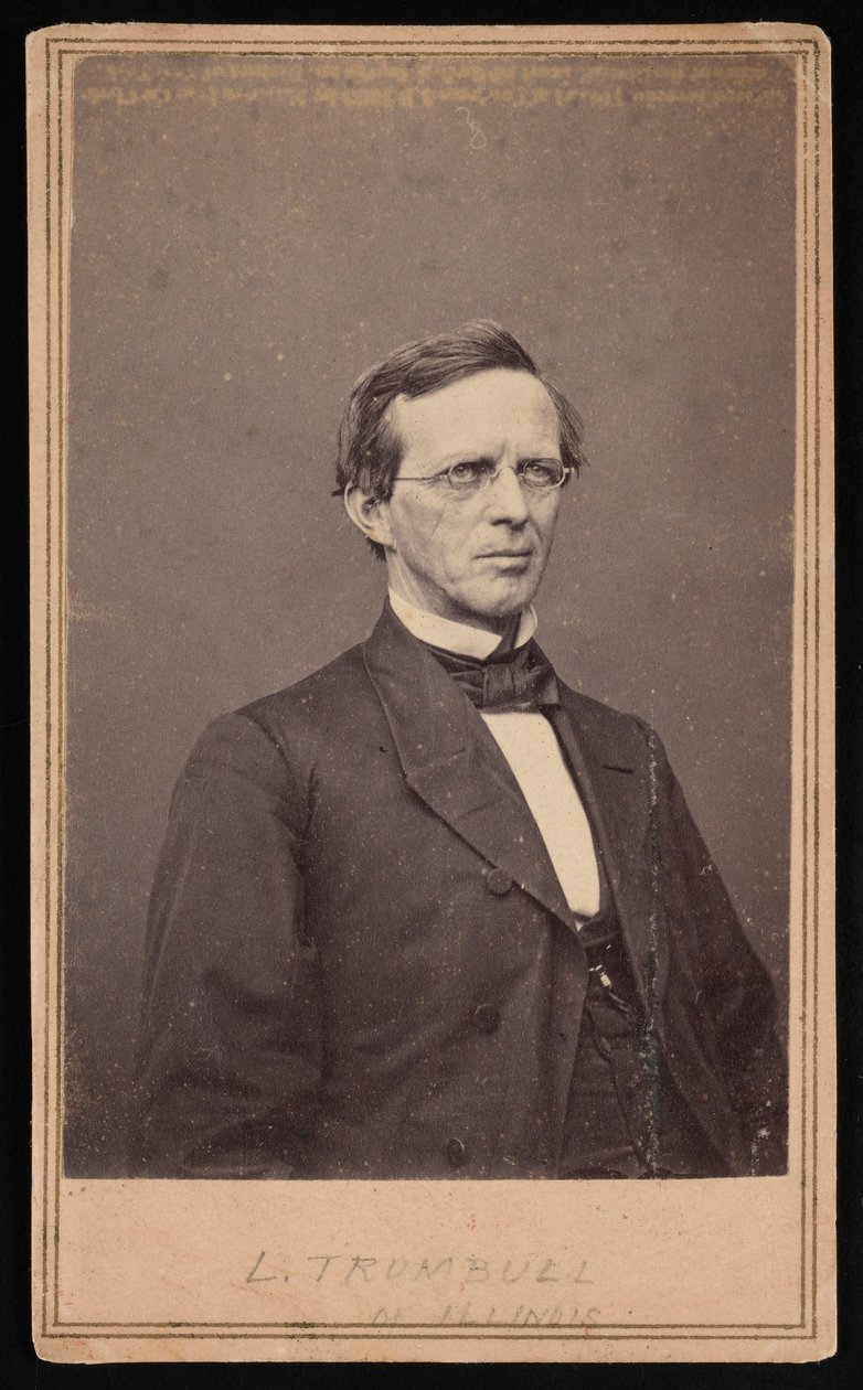 Retrato de Lyman Trumbull 1813-1896, entre 1864 e 1868. de Brady