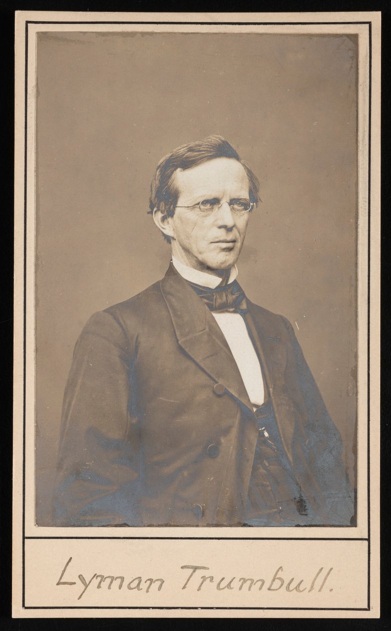 Retrato de Lyman Trumbull 1813-1896, entre 1864 e 1868. de Brady
