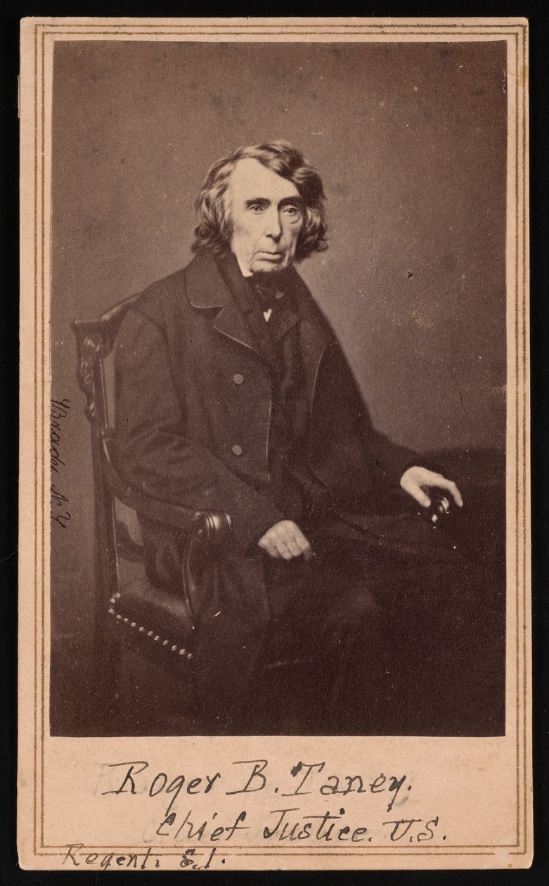 Retrato de Roger Brooke Taney 1777-1864, antes de 1864. de Brady