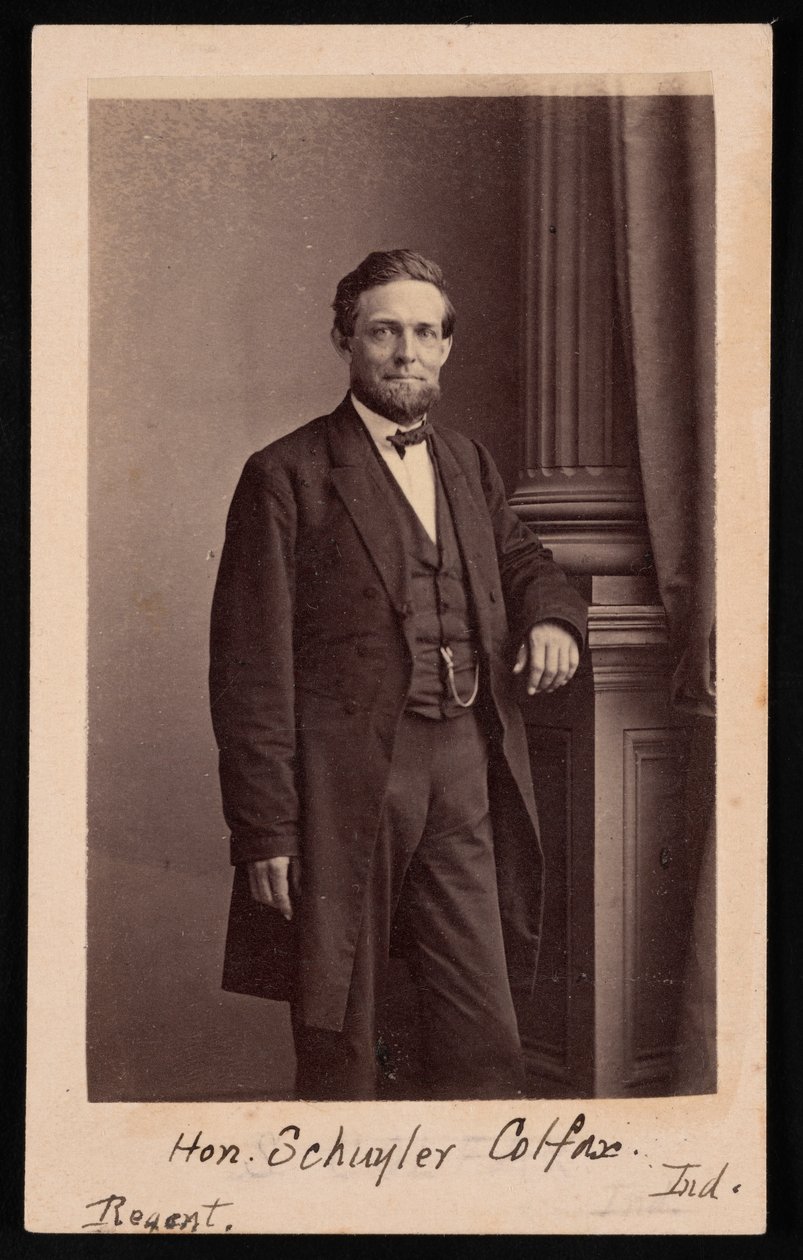 Retrato de Schuyler Colfax 1823-1885, Antes de 1885. de Brady