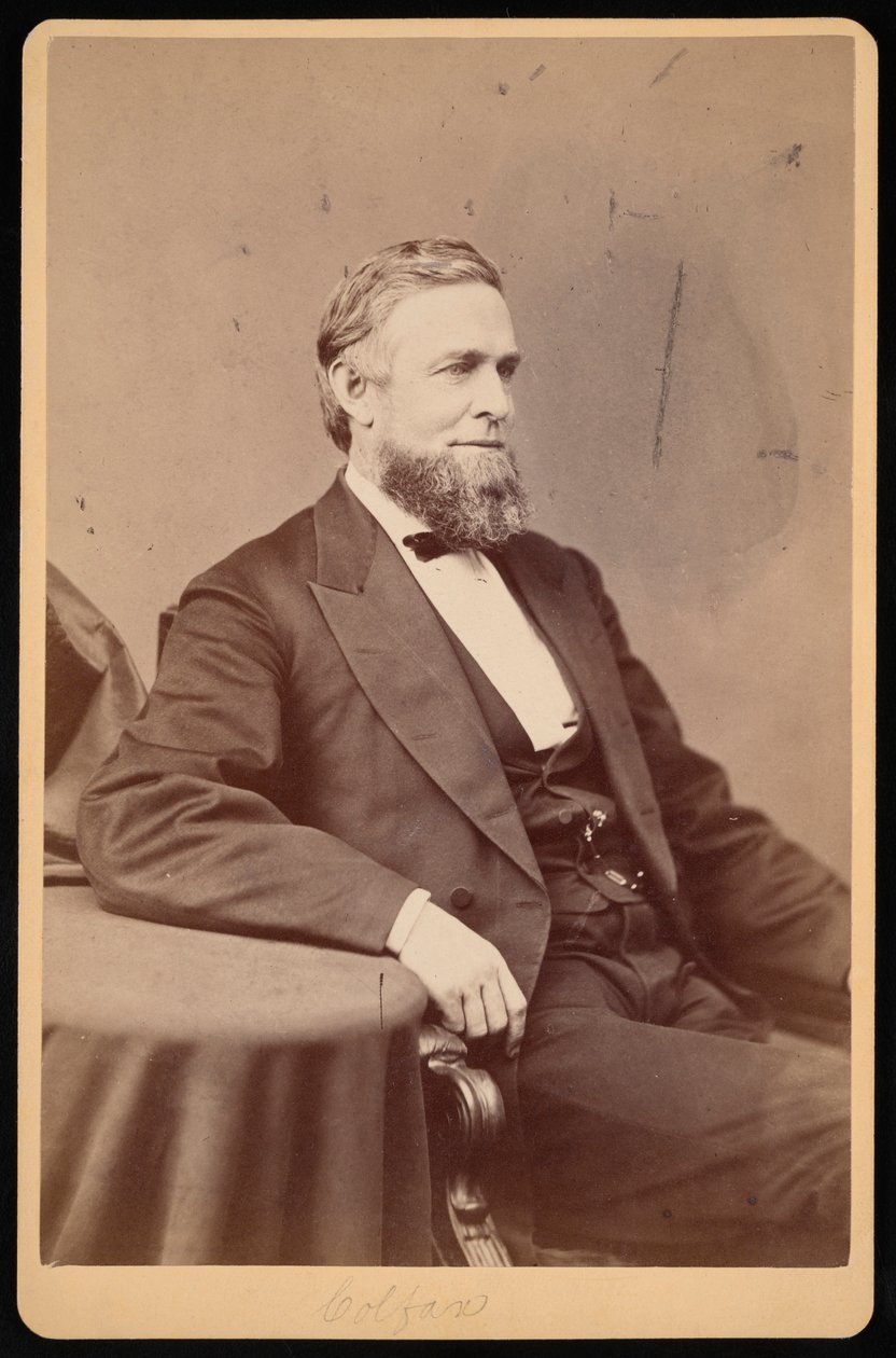 Retrato de Schuyler Colfax 1823-1885, Antes de 1885. de Brady