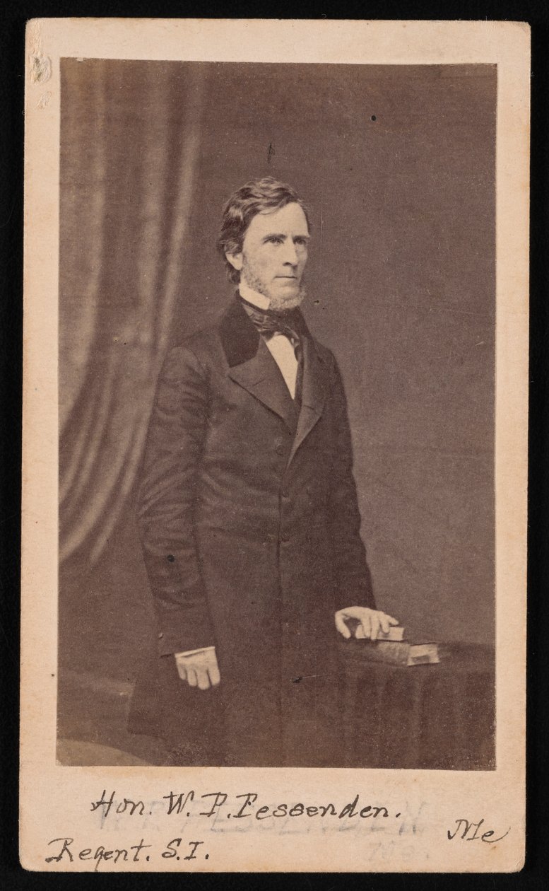 Retrato de William Pitt Fessenden 1806-1869, Antes de 1869. de Brady