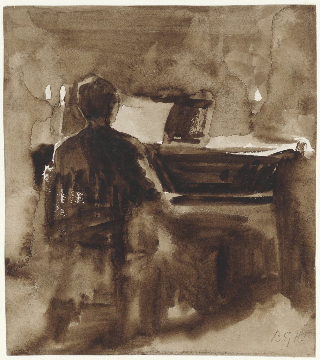 Pianista à luz de velas de Bramine Hubrecht