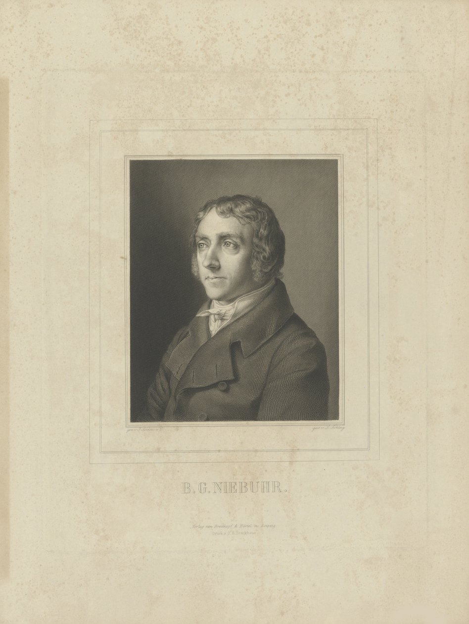 Retrato de Barthold Georg Niebuhr 1776-1831, c. 1830-1840. de Breitkopf and Härtel