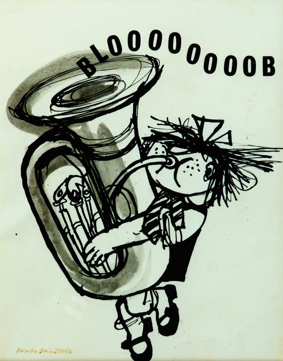 Blooooob! (tinta no papel) de Brenda Brin Booker